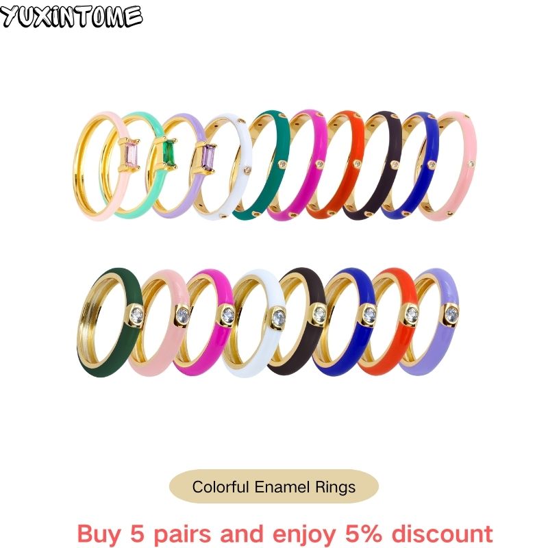 Aglaonema Red - Cincin Enamel Warna-warni Perak Berlapis Emas