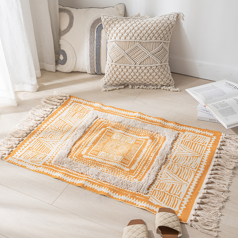 Karpet katun Linen tenun Vinta - Maranta Prayer Plant ulasan dan harga