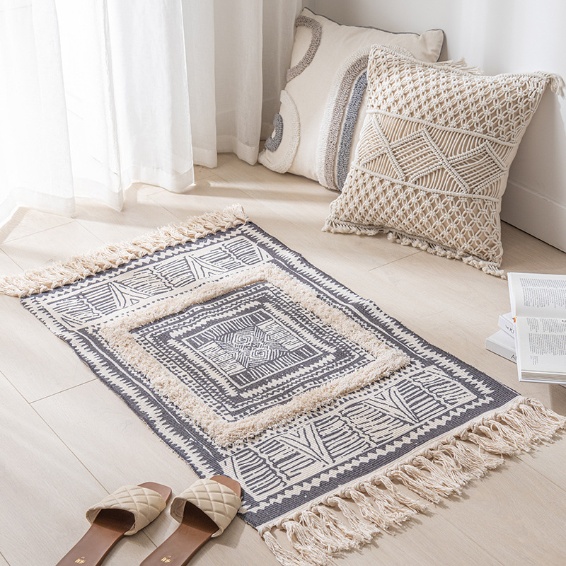 Karpet katun Linen tenun Vinta - Maranta Prayer Plant ulasan dan harga