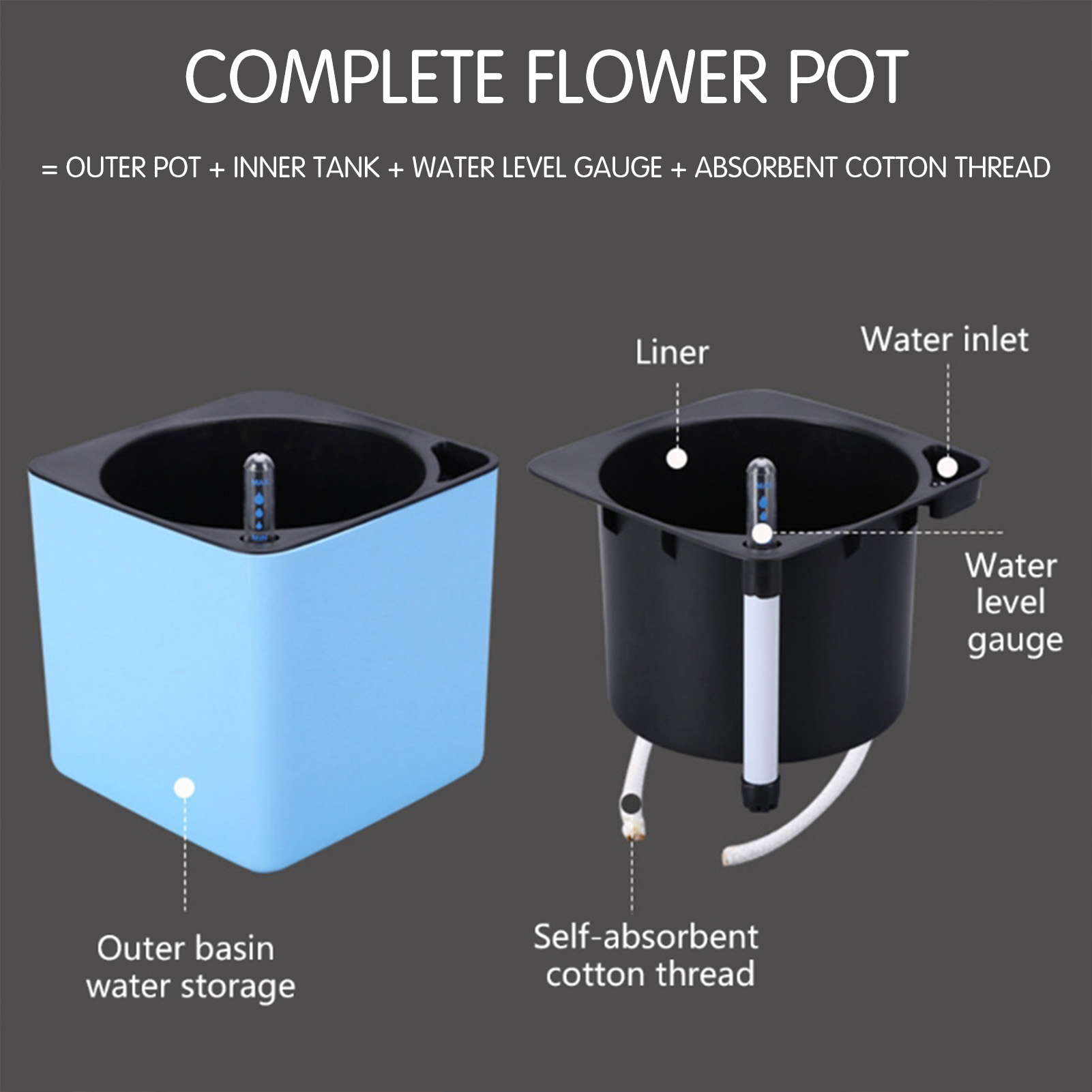 Pot Tanaman Bunga Penyiraman M - Aloe Vera Pot ulasan dan harga