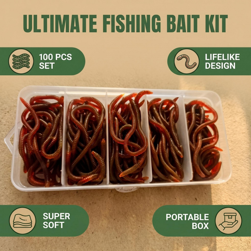 100pcs Umpan Lunak Ikan Bass B - Aglaonema Red ulasan dan harga