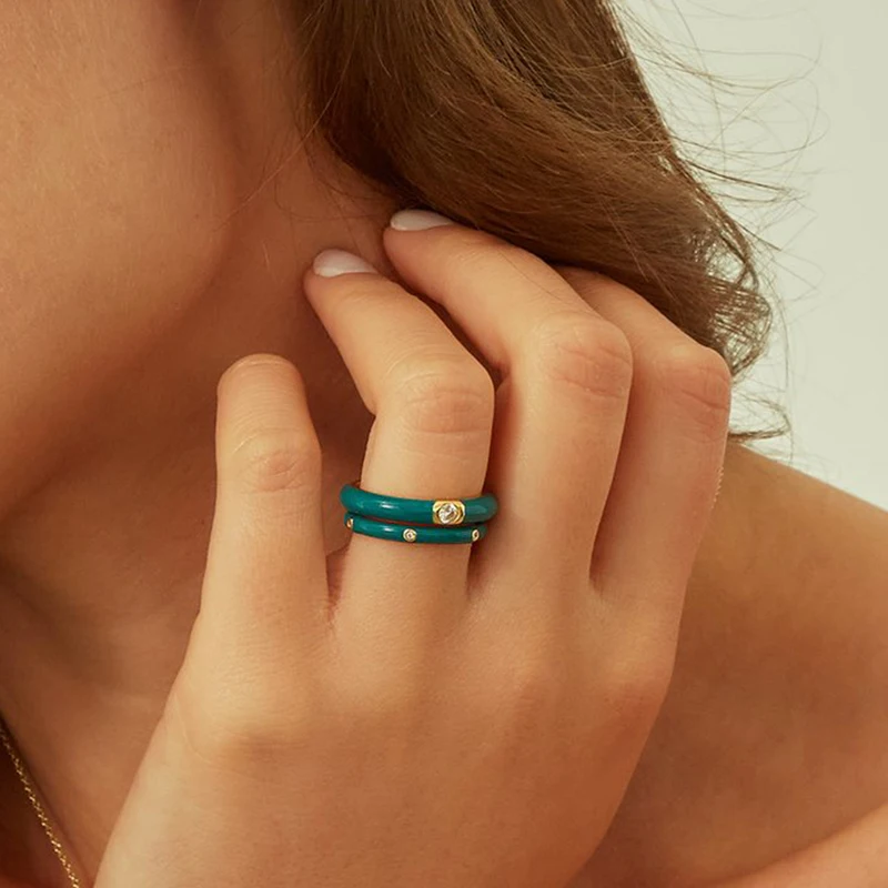 Cincin Enamel Warna-warni Pera - Aglaonema Red ulasan dan harga