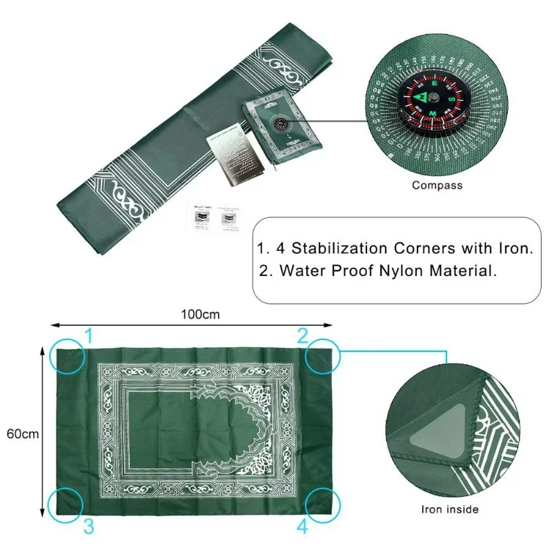 Karpet doa Muslim poliester po - Maranta Prayer Plant ulasan dan harga